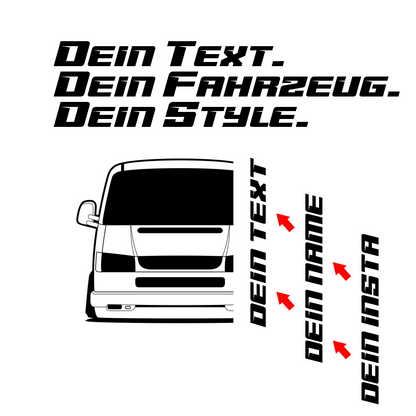 VW Multivan T4 7D FL BJ 1996 – personalisierbares Shirt & Hoodie