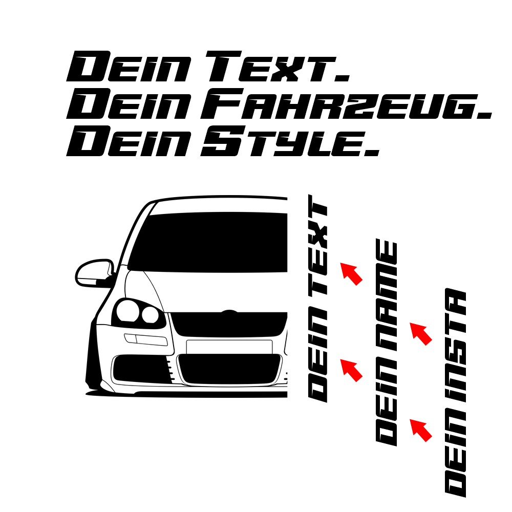 VW Golf V R32 1J MY 2005 – customizable Shirts & Hoodies