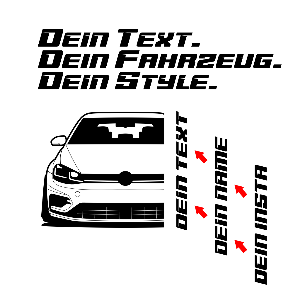 VW Golf R MK7 MY 2013 – customizable Shirts & Hoodies