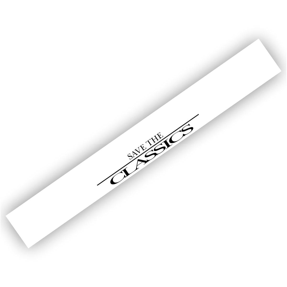 Save the Classics Banner Weiß W-008W
