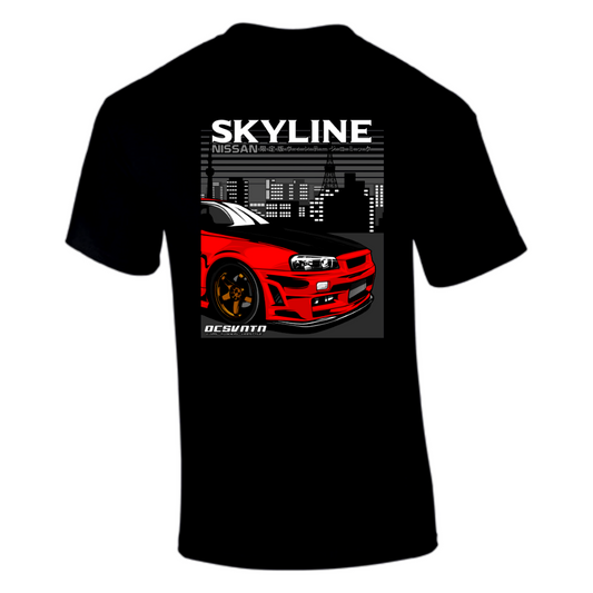 CP-067 Skyline Nissan T-Shirt Schwarz
