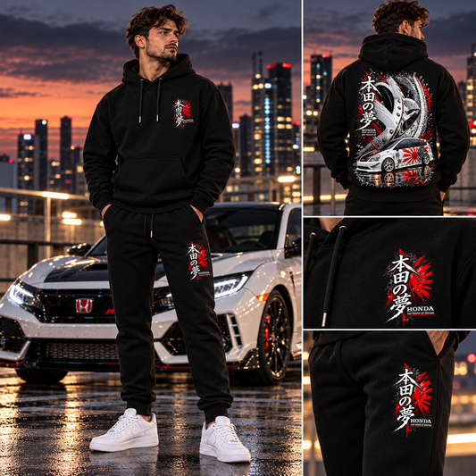 DCSVNTN Honda Stream Spezial Outfit und Rückenprint am Model