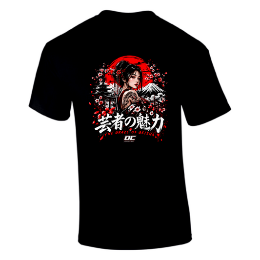 CP-117 The Grace of Geisha T-Shirt Schwarz