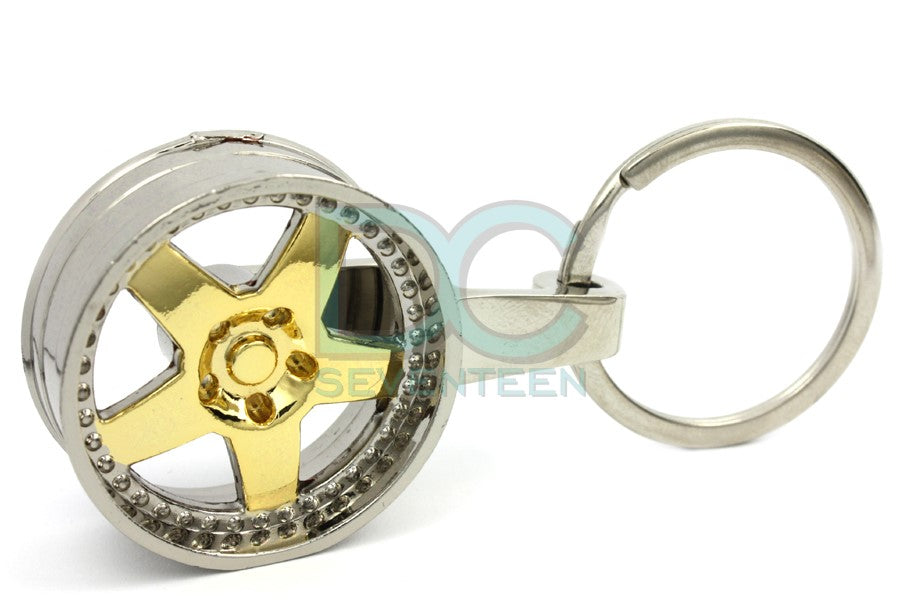 5 Speichen Felge Gold Chrome