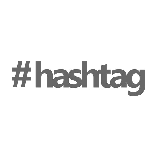 hashtag 17 cm Sticker
