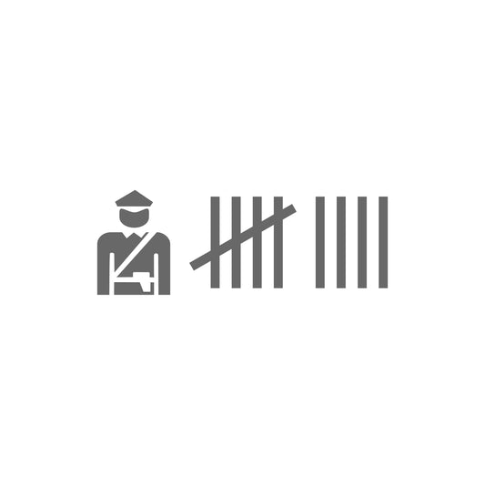 Polizei Strichliste Sticker