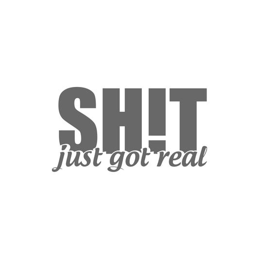 Shit Just Got Real Sticker