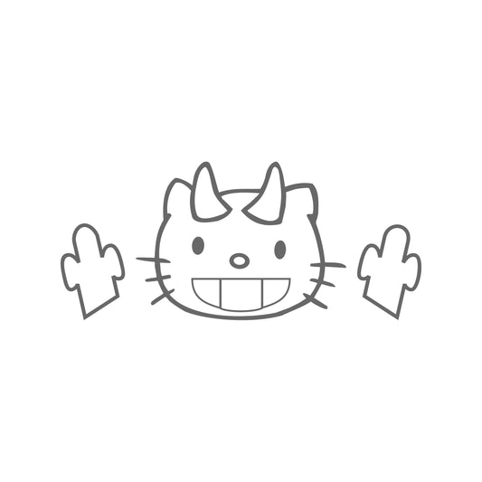 smiley hello kitty devil