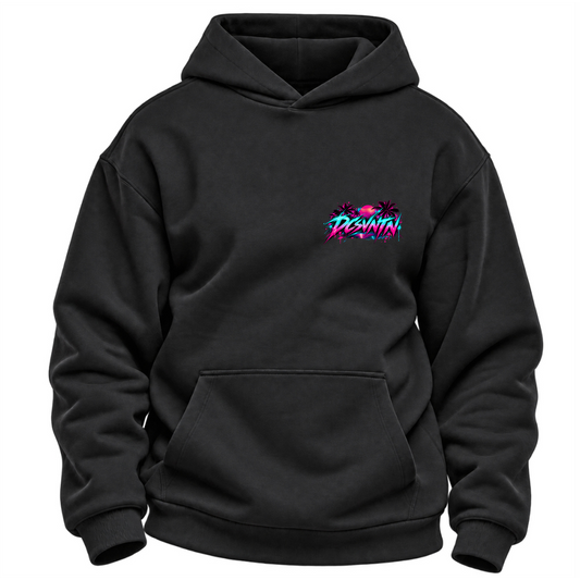 TC-010 – Hoodie Brustansicht Schwarz