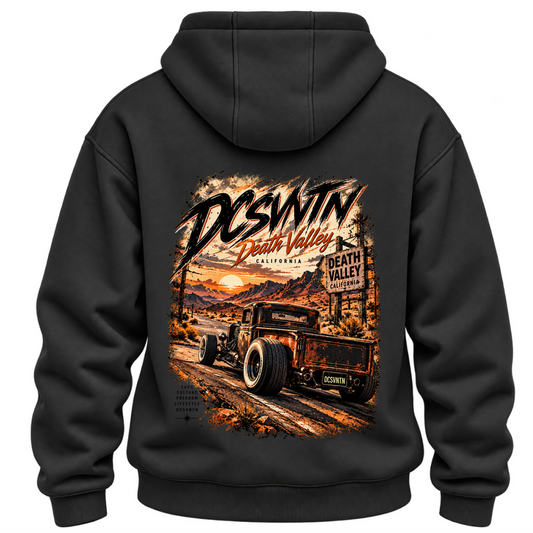 Death Valley Rust Runner Oversize Hoodie – Rückenansicht