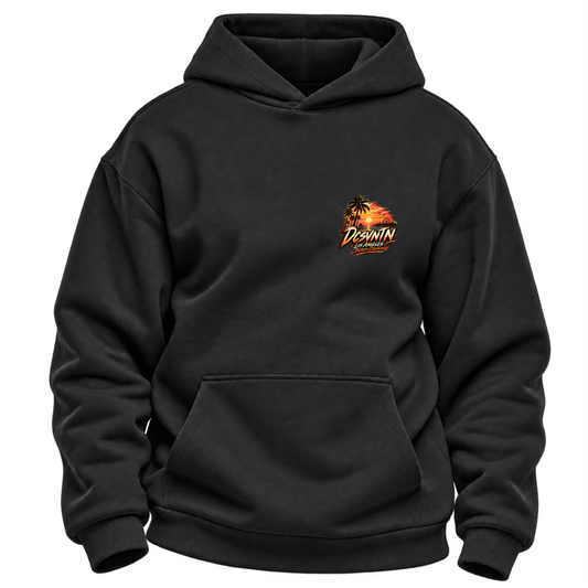 TC-016 – Hoodie Brustansicht Schwarz