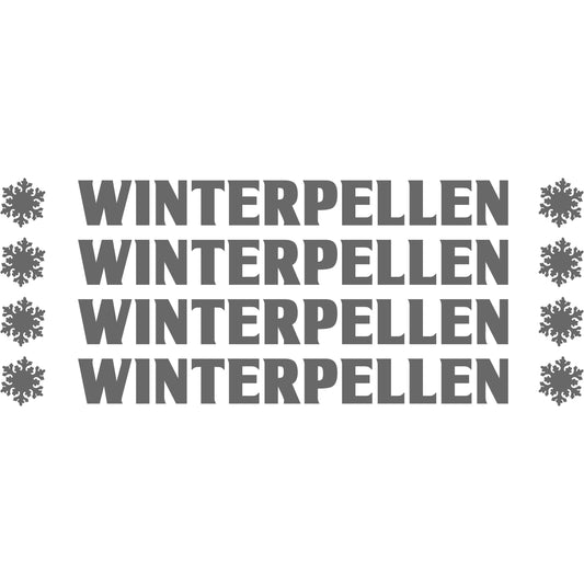 Winterpellen Set 4pcs 17 cm Sticker